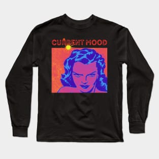 CURRENT MOOD COMICS WOMAN POWER POP ART Long Sleeve T-Shirt